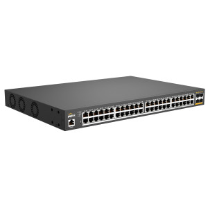 Peplink PLS-48-H2G-740W 52-Port PoE Switch, 740W Power Budget, 32x 1GbE 802.3at PoE+ RJ45 Ports, 16x 2.5GbE 802.3at PoE+ RJ45 Ports, 4x 10GbE SFP+ Ports 